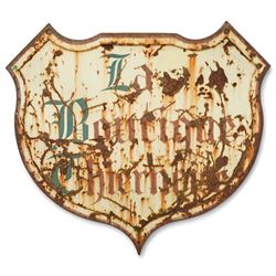 French painted shop sign 