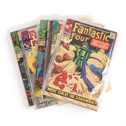 Marvel Silver Age 'Fantastic Four' comic books, spanning years 1965-1968, comprising a continuous run of issues #41-#70, missing only issue #48, includes duplicates