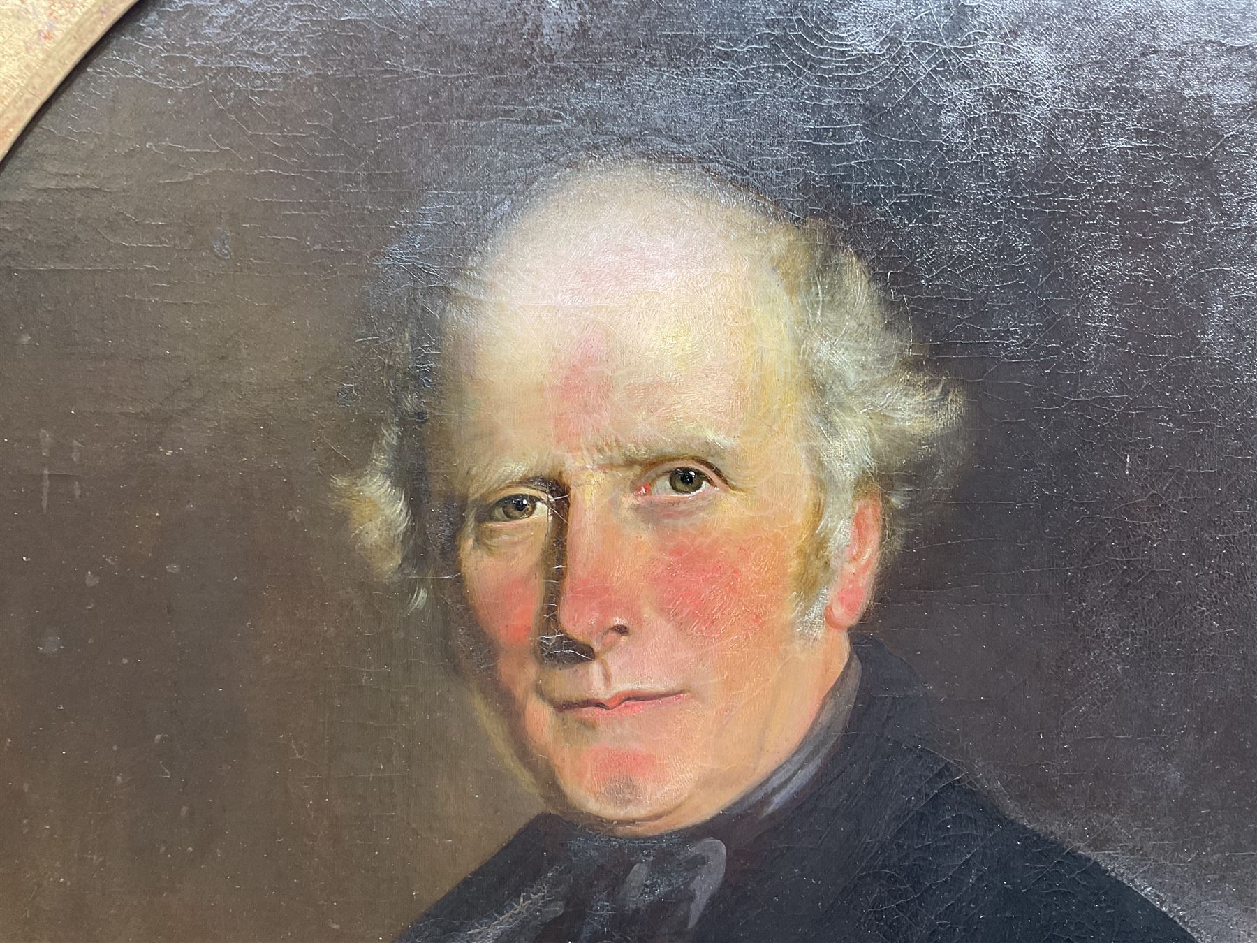 Mrs Richard Hardey (Hannah Maria Hudson) (Hull 1815-1865): George Earle (1782-1863) and Mary Foster - Half Length Portraits, pair oval oils on canvas, the latter signed and dated 1854 verso 74cm x 62cm (2) 

Notes: Hannah Maria Hudson, daughter of Wesleyan Minister Revd. Benjamin Brook Hudson and his wife Hannah, was born in Dumfries in 1815, but soon moved to Barrow upon Humber where her father was a minister. She married Mr Richard Hardey (1816-1889) on 23rd April 1840 and the couple moved to Hull. Hannah worked as a talented, if relatively unknown, portrait painter, working under the name of 'Mrs Richard Hardey'. Sadly, Hannah developed breast cancer and died in January 1865, while Richard went on to work as a successful portrait photographer. 

George Earle Jnr was the son of George Earle Snr (1748-1827), who migrated to Hull c.1777 and established himself as a stonemason, architect and speculative builder, and Mary Hargrave, daughter of stone mason and carver-gilder, Jeremiah Hargrave. George Jnr. married Mary Foster at St Mary's Church, Sculcoates on 19th February 1811, and, alongside his brother Thomas, established a business as Hull merchants who were, for a time, the town's leading importers of slate, stone, and Italian marble. In the 1851 census, he is listed as a 'Merchant, Ship Owner & Cement Manufacturer'. George Jnr's nephews Charles Foster Earle (1819-1870) and William Joel Earle (1824-1871) would go on to found C and W Earle (Earle's Shipbuilding) in 1845, having bought the Junction Foundry from James Livingston who built the first iron steam packet in 1831.