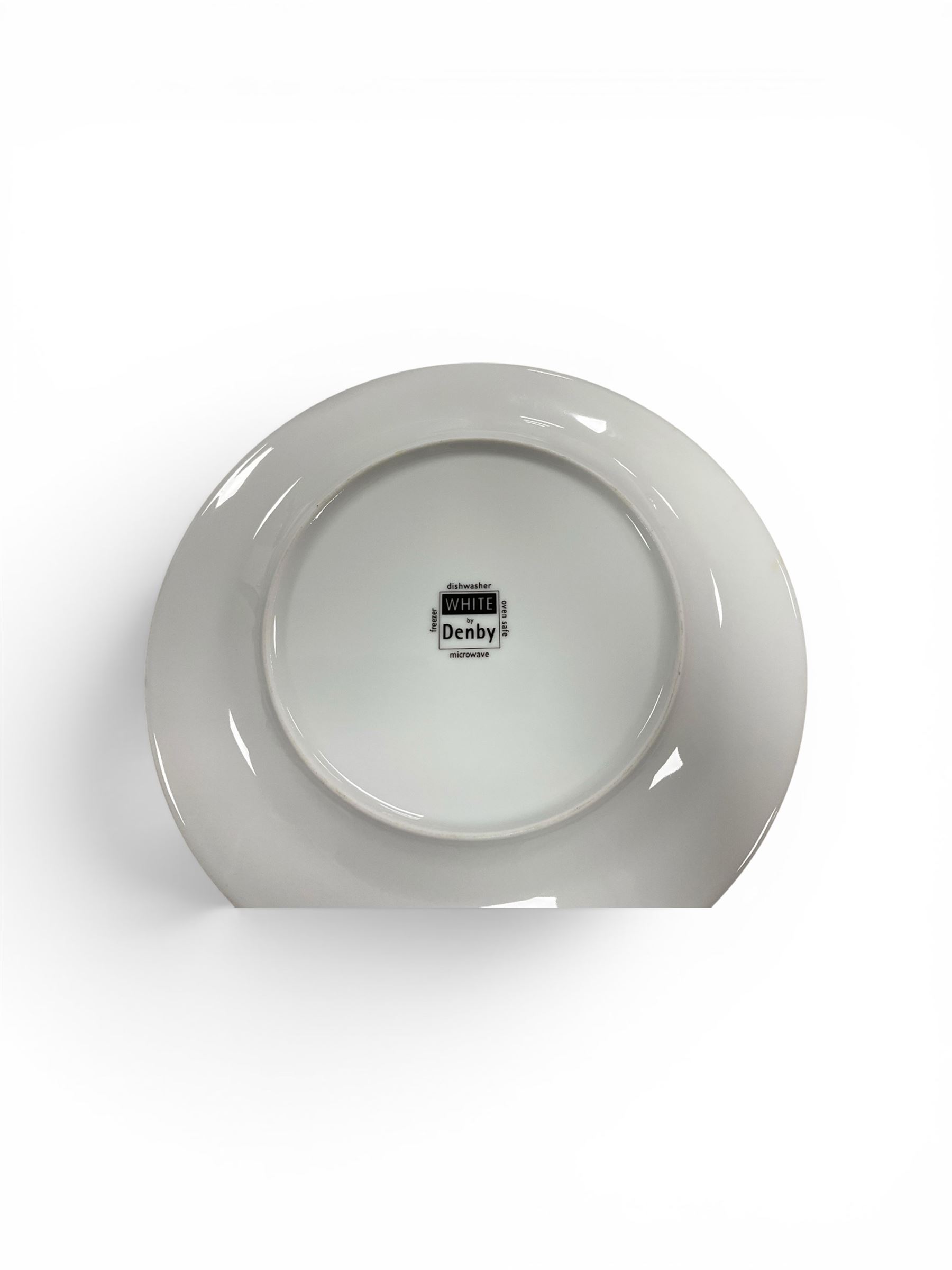 Denby White dinner wares, including plates and soup bowls  
