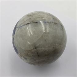 Pair of sodalite spheres, D7cm