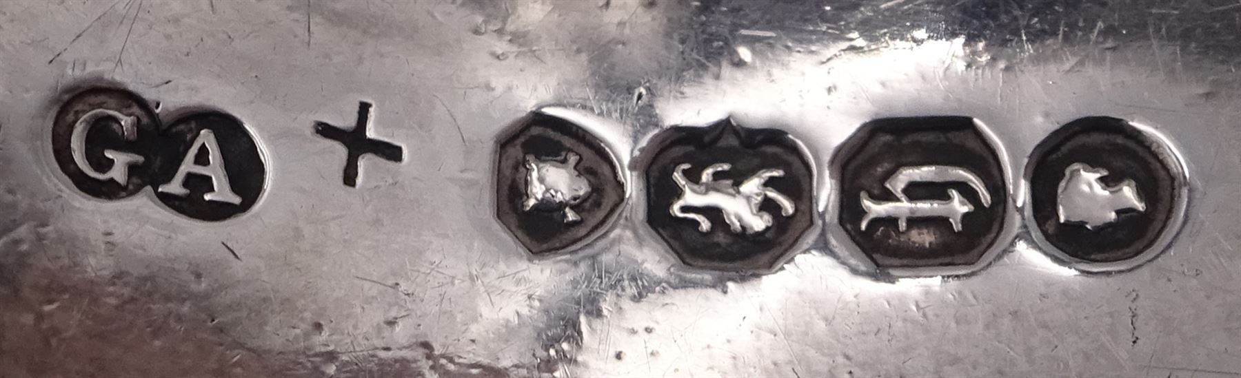 George III Scottish silver fiddle pattern toddy ladle Silver 57978