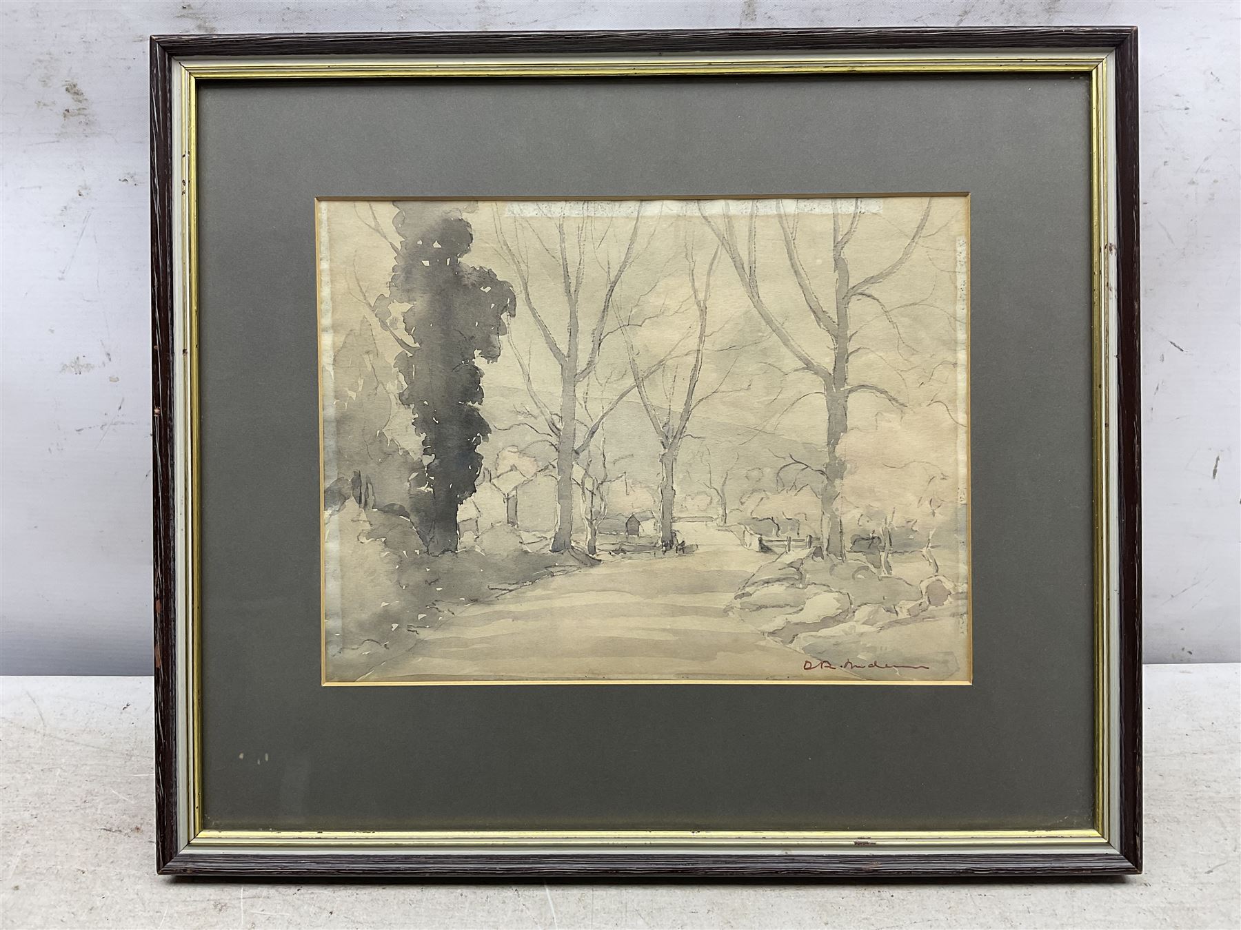 David R Anderson (British 1884-1976): 'First Light' 'Thorpe' and 'North Yorkshire Farmstead', set of three watercolours signed, titled verso max 35cm x 45cm (3)