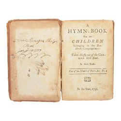1756 German prayer book hymns for children, The Book of Common Prayer and The Ladies Calling in two parts