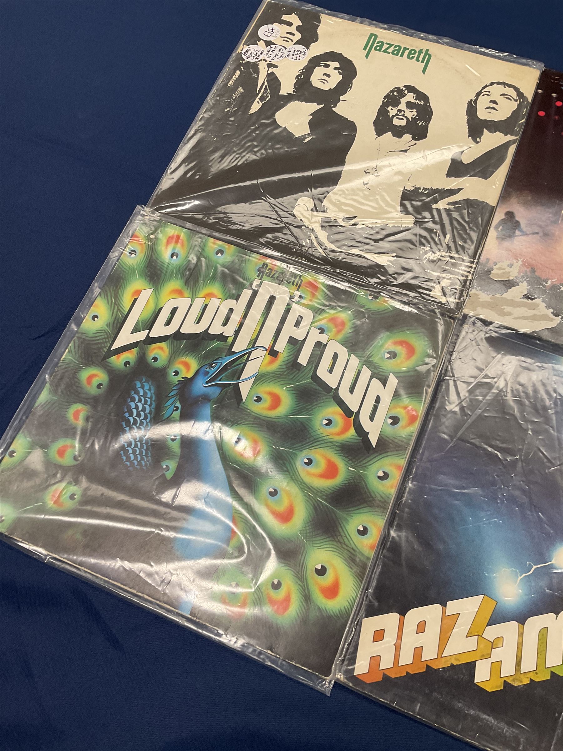 Nazareth vinyl LPs including 'Exercises', 'Raz Ama Naz', 'Loud 'N' Proud' etc (6)
