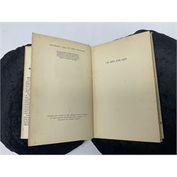 John Steinbeck; Of Mice and Men, first edition, second printing, New York: Covici Friede, 1937, 2nd printing with 'loosely' to page 9 and The Moon is Down, fist edition, Windmill Press, Surrey 1942