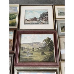 Collection of Yorkshire paintings, artists including Angus Rands, Joseph Pighills, Claude Horsfall, Gordon Clifford Barlow, Joseph Appleyard, George Graham, L Wilkinson, John Frederic Greenwood, etc (11)