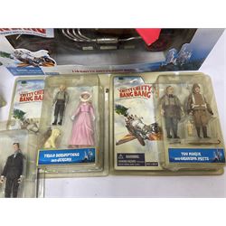 Collection of Chitty Chitty Bang Bang figures and model cars both loose and boxed, to include ‘Truly Scrumptious and Jeremy’ blister pack signed by Adrian Hall