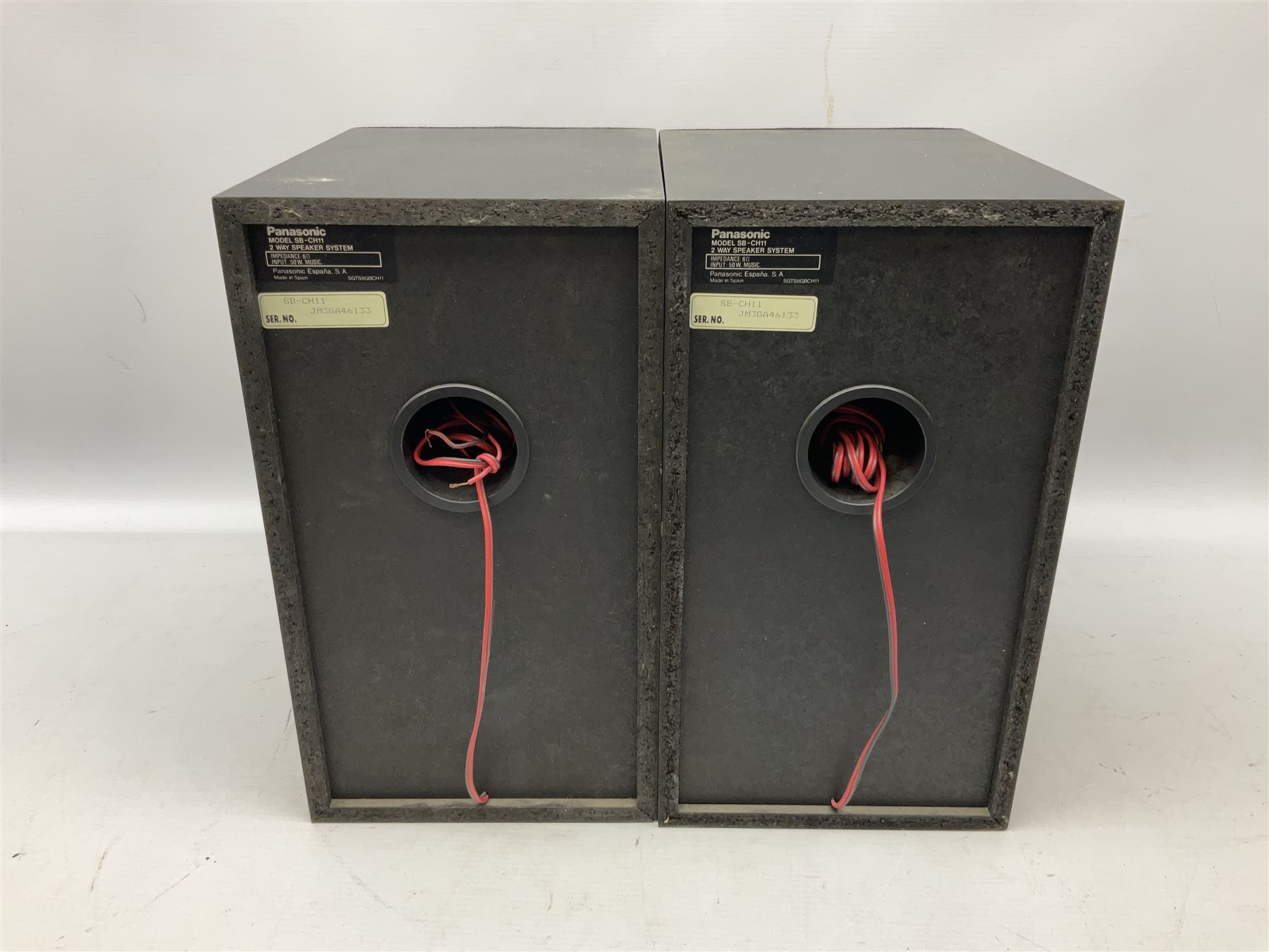Pair of Panasonic  Model SB-CH11 speakers, H32cm