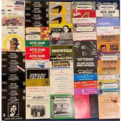 Mostly Jazz vinyl records including 'The Golden Trumpet of Harry James', 'Spot Light on Harry James and his Music Makers', 'The Real Birth Of The Cool Claude Thornhill Orchestra Featuring Gil Evans Arrangements' etc  approximately 120 