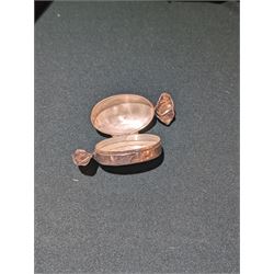 Silver trinket box, modelled as a sweet, hallmarked 
