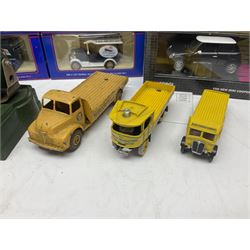 Fourteen die-cast scale model vehicles to include Dinky Leyland Comet no.419, without box, Corgi CC86503 in display case, further models from Lledo, Matchbox etc; with Astra Search-Light in original box with instruction 
