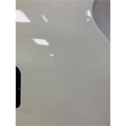 2010 Gibson Les Paul studio guitar, serial no101500537 in white finish with gold and pale green hardware, in Auden soft carry case, guitar L100cm