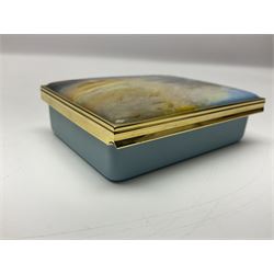 Halcyon days enamel box, The Fighting Temeraire tugged to her last breath to be broken up, 1838, original by Joseph Mallord William Turner, limited edition 138/300,  in fitted box