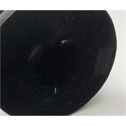 Art Deco style bronze figure of a dancer, after 'Berrard', raised upon a circular base, with foundry mark, H49cm