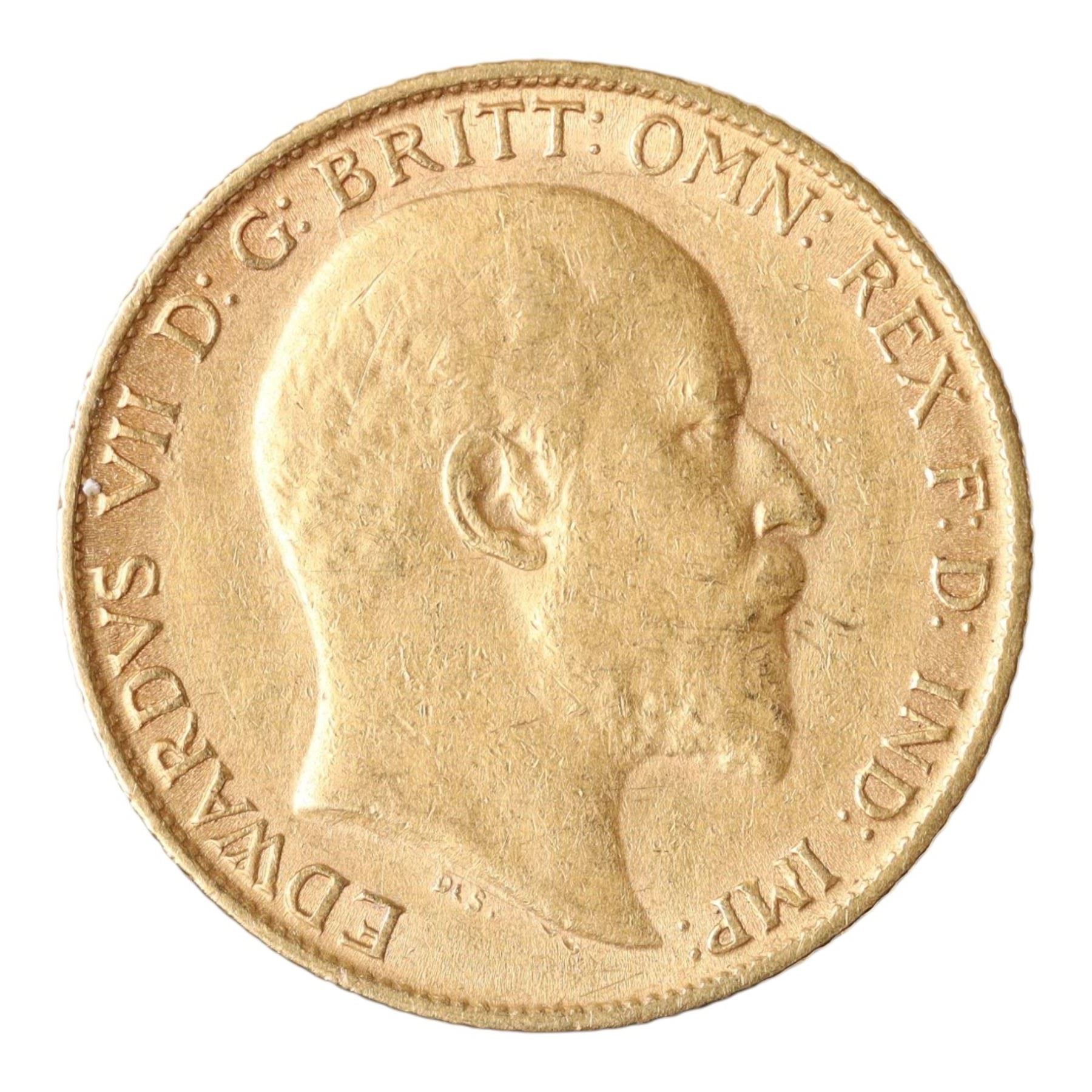 King Edward VII 1905 gold half sovereign coin