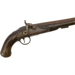 19th century percussion pistol, L41cm