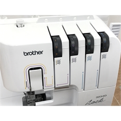  Brother 3034D overlocker sewing machine with pedal   