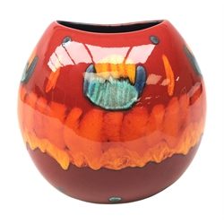  Poole Pottery 'Volcano Purse' vase, H26cm   