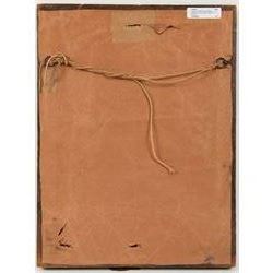 Four mid-19th century reverse glass mezzotints, 'Joseph sold by his brethren to the Ishmaelites' 'St Luke' 'St John' and 'St Matthew', 34cm x 24cm (4)