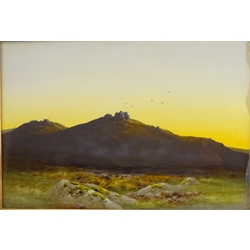  Moorland Landscape, watercolour signed by Charles Edward Brittan (1837-1888) 36cm x 53cm  