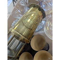 Five Wedgewood glass animals, iridescent mushroom paperweight, Type 6 Eccles brass safety lamp and a collection of metalware, glassware etc