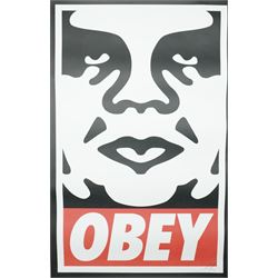 Shepard Fairey (American 1970-): 'Obey Andre The Giant', lithograph in colours signed and ...