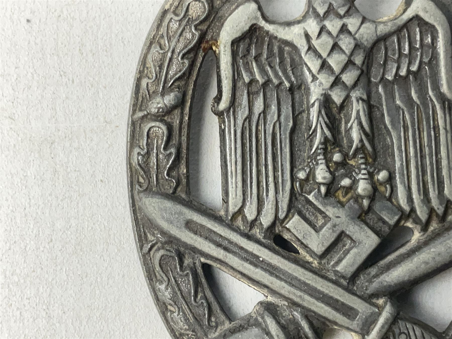 WW2 German General Assault badge and a Wound badge (2)