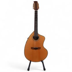 Brazilian Giannini Craviola twelve string acoustic guitar, with Fishman Premium Blend onbo...
