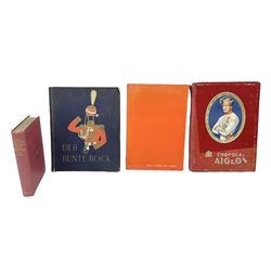 Magnus Laurie: The West Riding Territorials in the Great War. 1920: German Haus Neuerburg cigarette card album entitled Der Bunte Rock depicting 19th century military uniforms; French Chocolat Aiglon trade card album including some military costumes; and a cigarette card album, some of military interest (4)