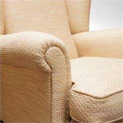 Whitehead designs - lounge suite comprising two ‘Langdon’ sofas and one ‘Oakham’ armchair upholstered in beige fabric (H102cm, W80cm, D63cm)