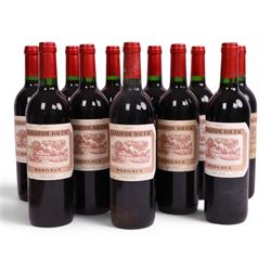Chateau Dauzac 2002 Margaux, 750ml, 13% vol, twelve bottles