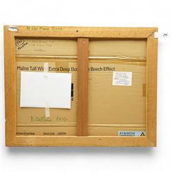 Barry De More (Yorkshire 1948-2023): 'The Kitchen Table' - Still Life, oil on cardboard signed titled and dated 2017 verso 55cm x 69cm