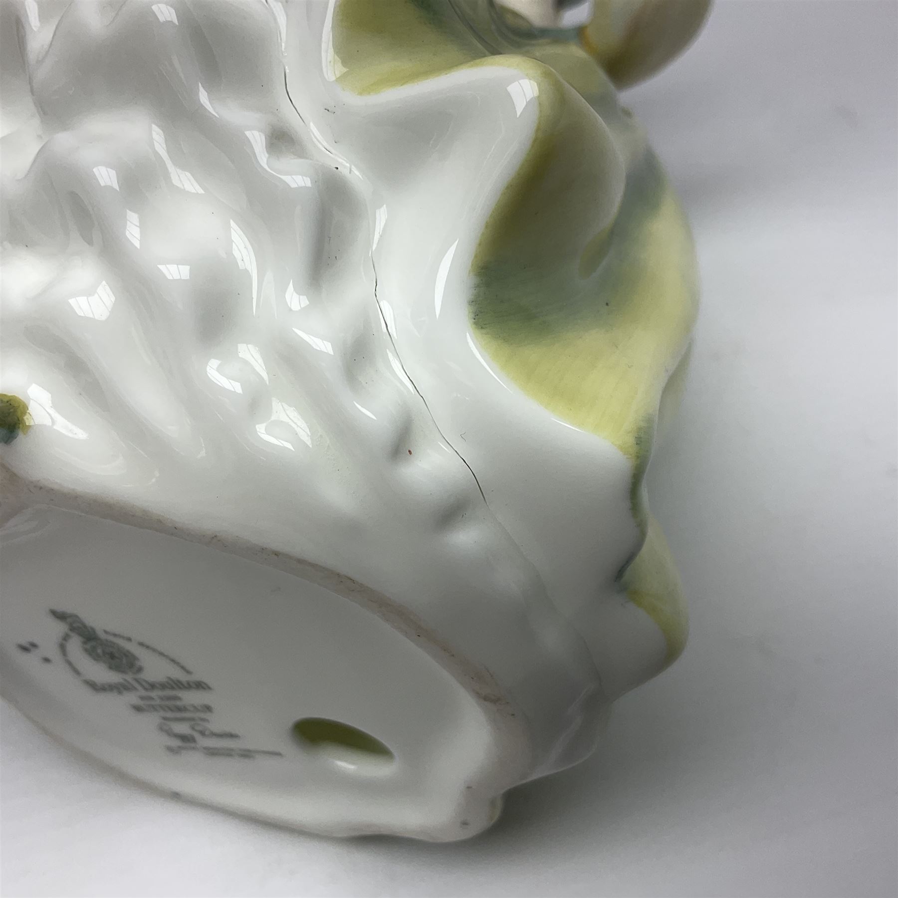 Two Royal Doulton figures, Buttercup HN2309 and Ascot HN2356, together with Capodimonte figure Hussar and His Lady 