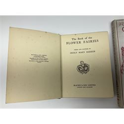 Barker, Cicely; The book of the Flower Fairies, Blackie & Son Ltd, Glasgow, Hind, Lewis. C; Turner, T.C & E.C. Jack, London, Knight, Laura; Oil Paint and Grease Paint, Ivor Nicholson & Watson, London and two other books 