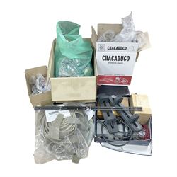 ‘00’ gauge - collection of accessories for an 00 gauge layout, track, power supply units etc in two boxes 