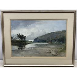 Thomas Marjoribanks Hay (Scottish 1862-1921): Scottish Coastal Inlet, watercolour signed 37cm x 55cm