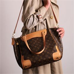Louis Vuitton - ‘Estrela’ MM NM Tote Bag, circa 2015, in signature monogram coated canvas with natural Vachetta leather trim, with twin top handles and detachable shoulder or crossbody strap over expandable sides, the interior in burgundy suede with pocket divisions, base width 32cm, with original dust bag