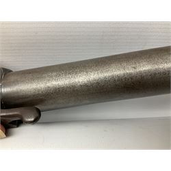 BSA .177 air rifle with top loading under lever action, walnut stock carved with chequered BSA logo to grip, serial no.A1203 L102cm