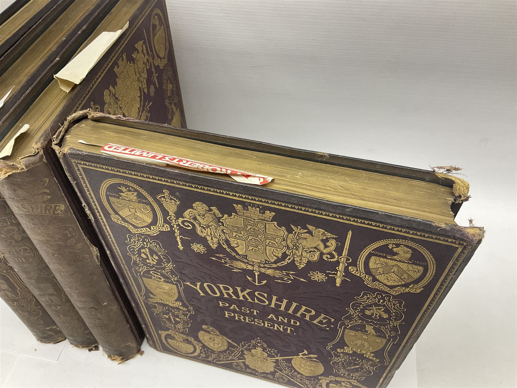 Baines,Thomas: Yorkshire Past and Present, vols I - IV, pub by William Mackenzie, 22 Paternoster Row, London