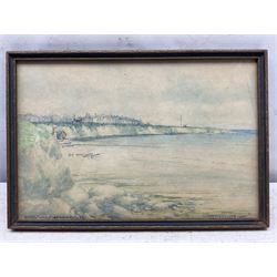 Victor Noble Rainbird (British 1887-1936): 'St Mary's Island' and 'Cullercoats Bay', pair watercolours signed titled and dated 1922, 25cm x 37cm (2)