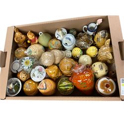 Collection of preserve pots and honey pots including Border Fine Arts example, in three boxes 