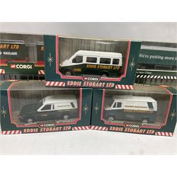 Corgi Eddie Stobart - nine various lorries; nos. two x 59516, TY86705, CC86701, TY86805, 58304, 58401, 56702 & 58112; all boxed (9)