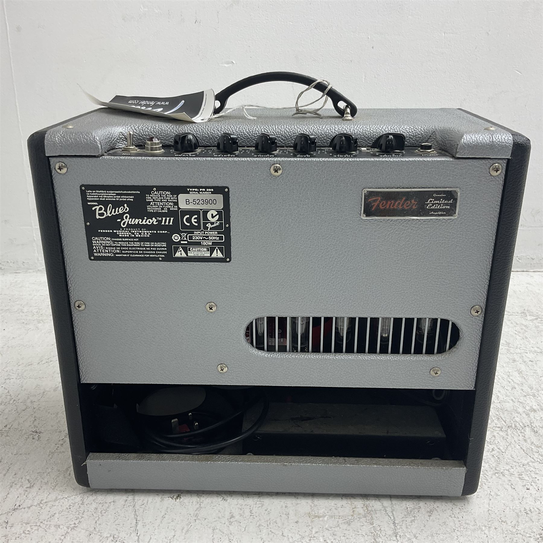 Fender Limited Edition Blues Junior III type PR-295 combo; serial no.B-523900; L46cm