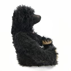 Limited edition Steiff bear 'Leo the 1912 Titanic Mourning Bear', white tag no. 662775 limited edition 9/1000, Danbury Mint Exclusive black mohair bear with ear button, chest tag and swing label, H61cm