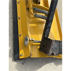 Lewis forklift snow plough attachment