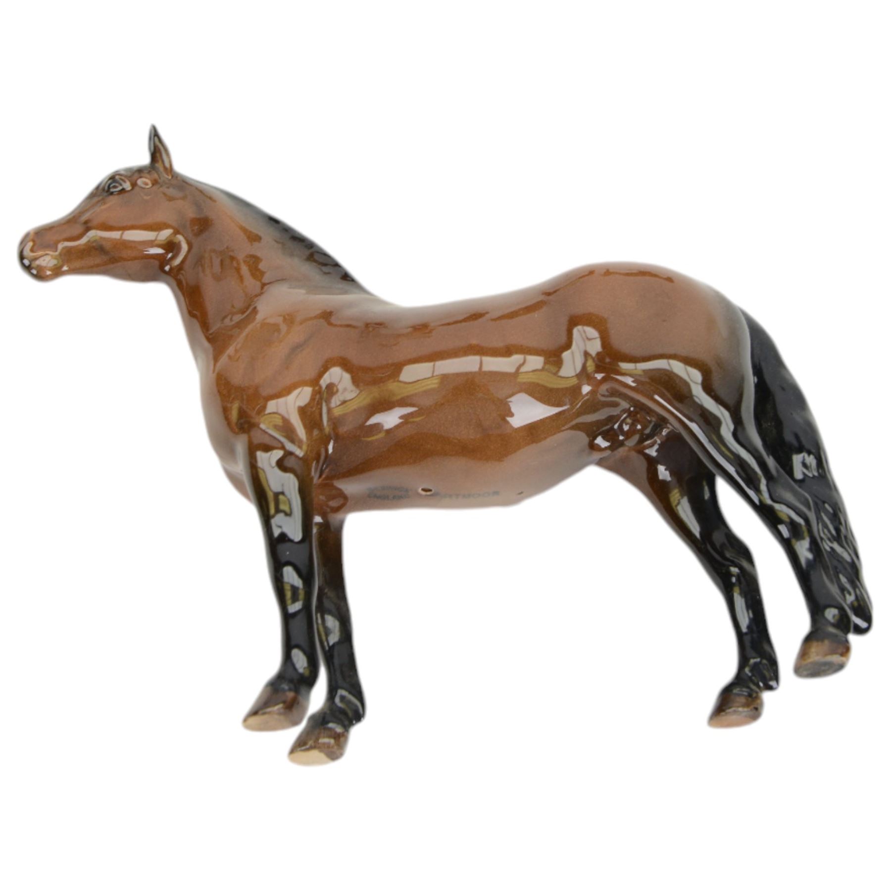 Five Beswick horses, including Skewbald Pinto no 1373, Dartmoor 1642, Dunn Highland no 1644 etc