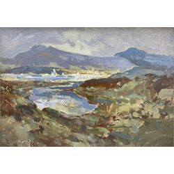William B Dealtry (British 1915-2007): Lake in the Mountains, oil on board signed 34cm x 49cm 