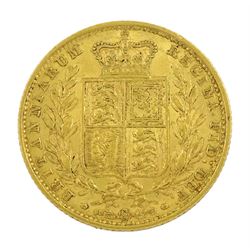 Queen Victoria 1854 gold full sovereign coin