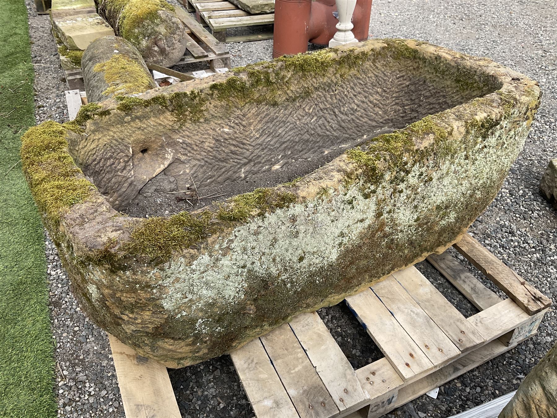19th century rectangular deep stone trough - THIS LOT IS TO BE COLLECTED BY APPOINTMENT FROM DUGGLEBY STORAGE, GREAT HILL, EASTFIELD, SCARBOROUGH, YO11 3TX